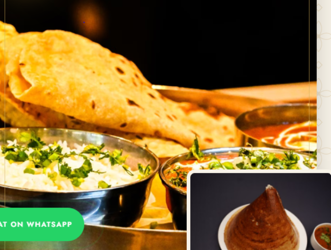 Benne Dosa served at The Krishnam Cafe